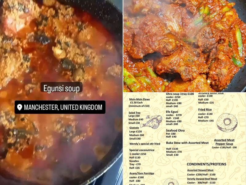 Wendy’s African Kitchen Menu