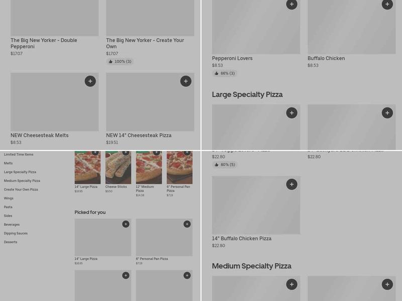 Pizza Hut Menu