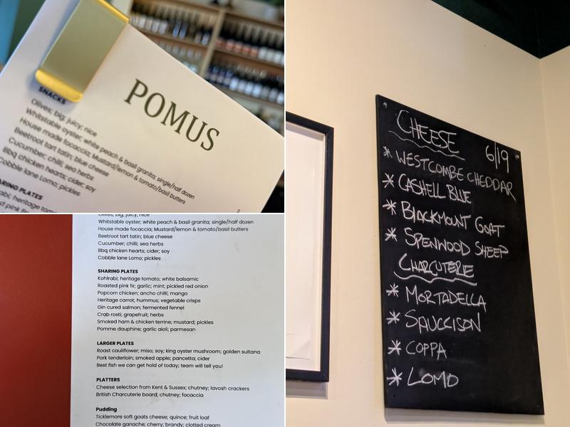 Pomus Folkestone Menu