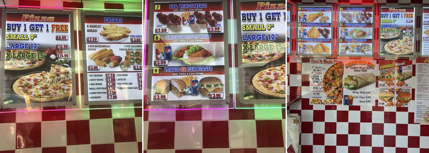Star Kebab & Pizza Menu