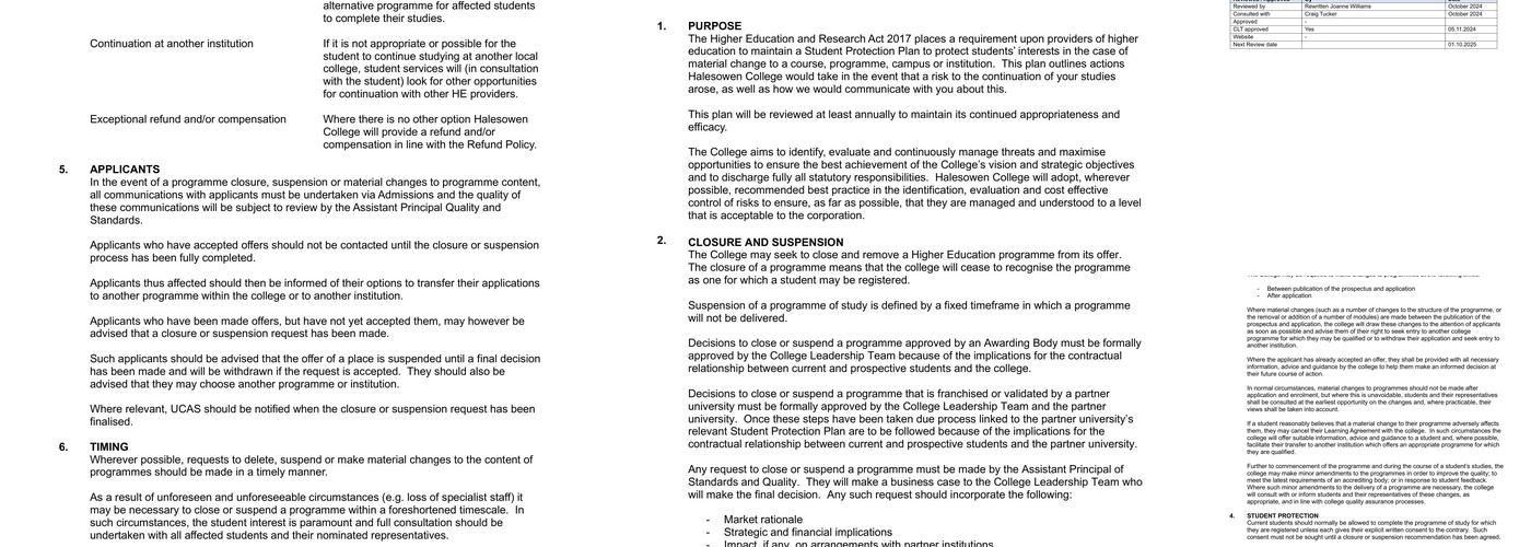 Bistro at B63- Halesowen College Training Restaurant Menu