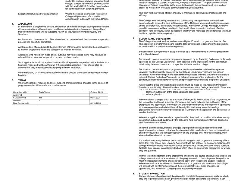 Bistro at B63- Halesowen College Training Restaurant Menu