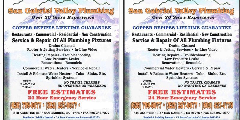 San Gabriel Valley Plumbing