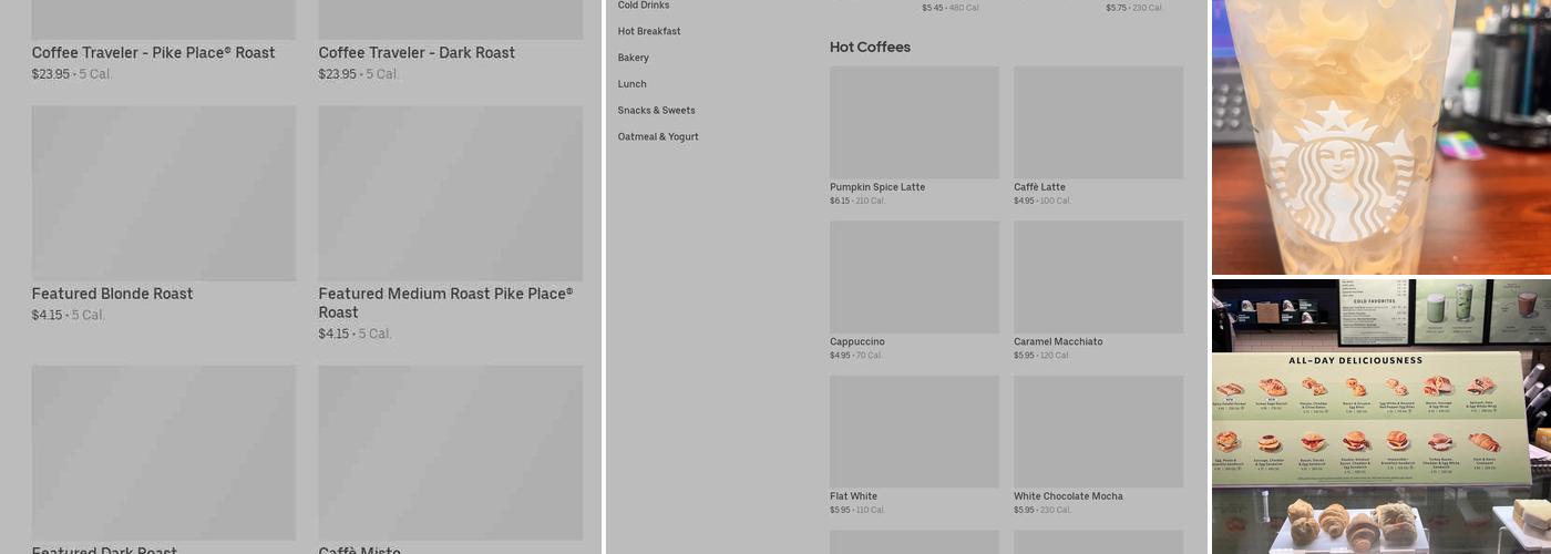Starbucks Menu