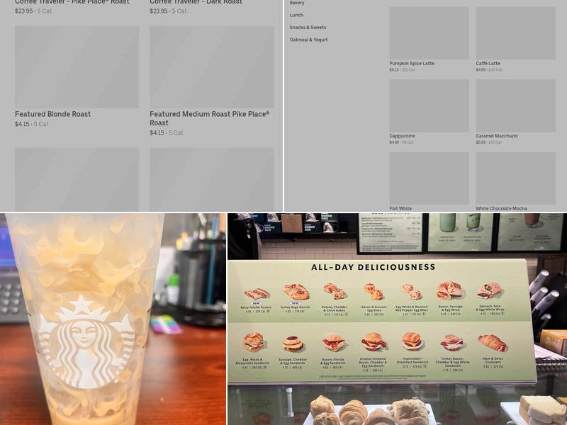 Starbucks Menu