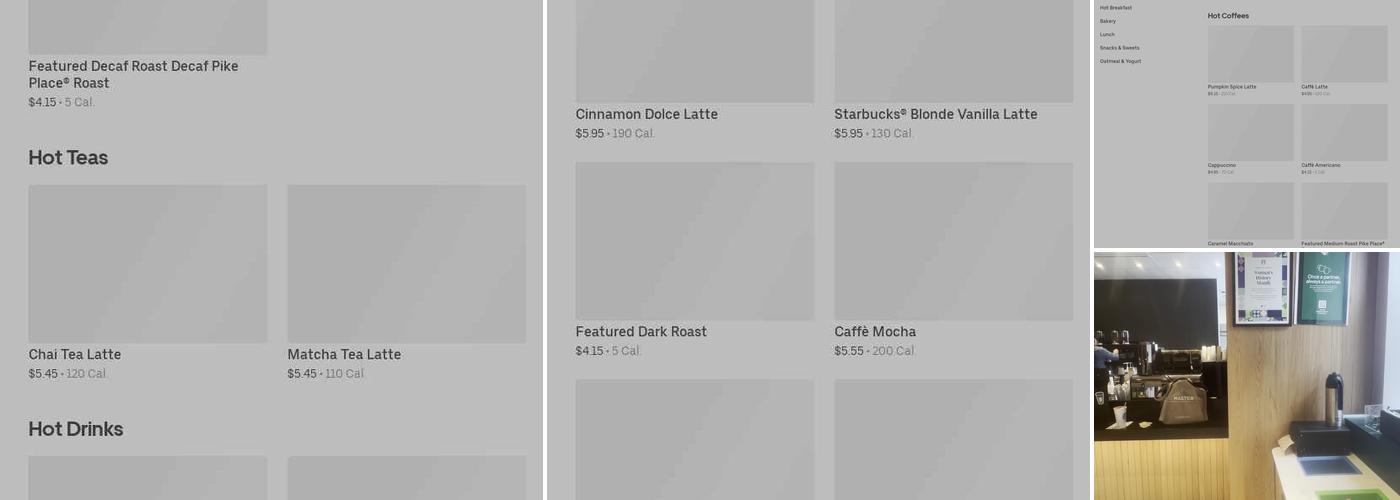 Starbucks Menu