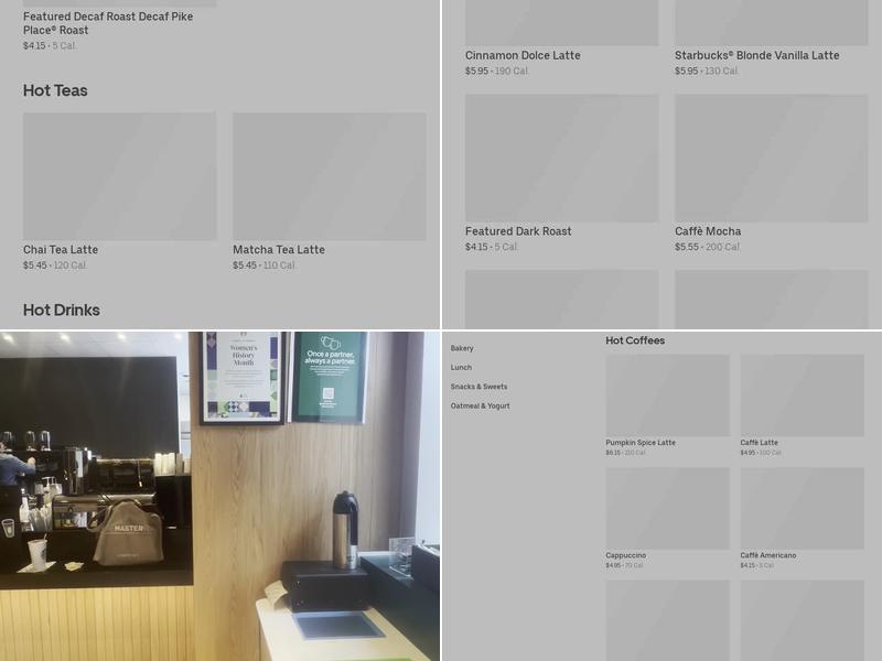 Starbucks Menu
