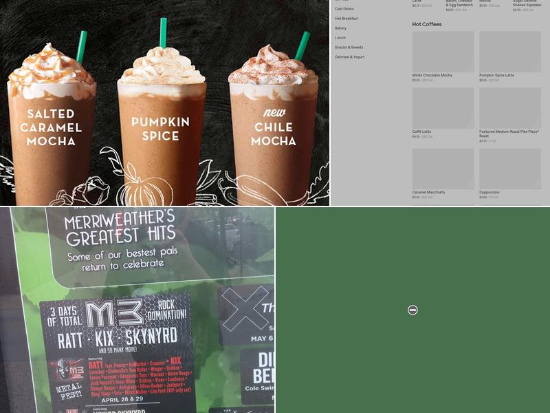 Starbucks Menu