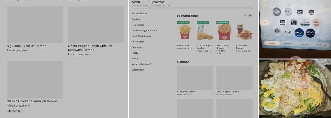 Wendy's Menu