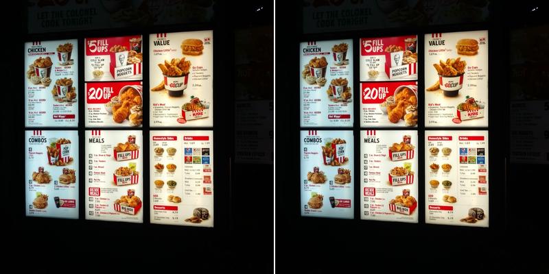 KFC Menu