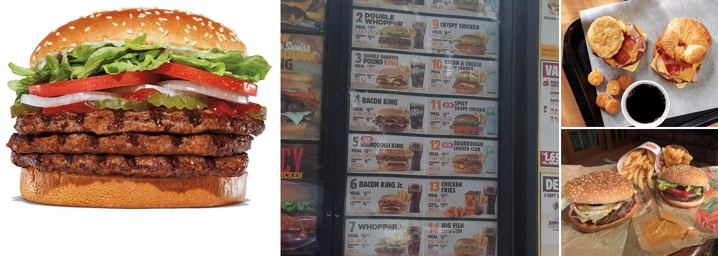 Burger King Menu