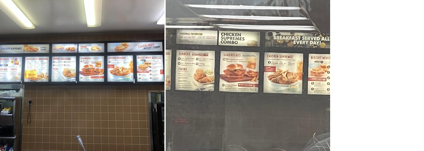 Bojangles Menu