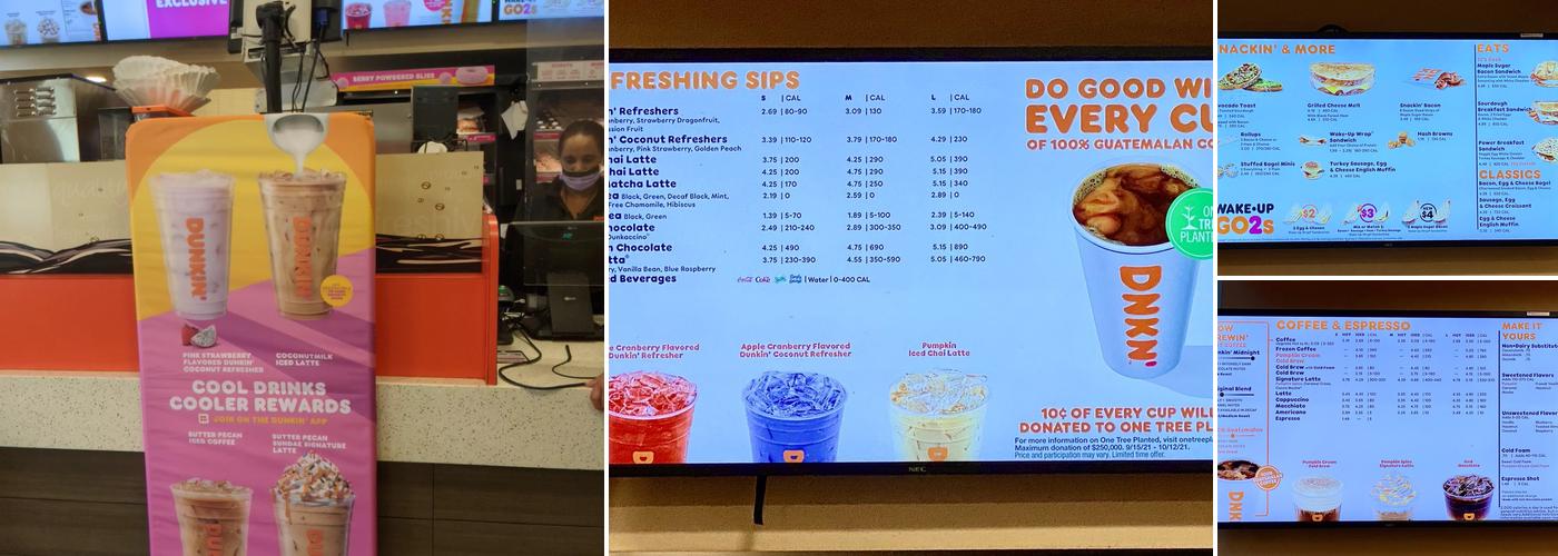 Dunkin' Menu