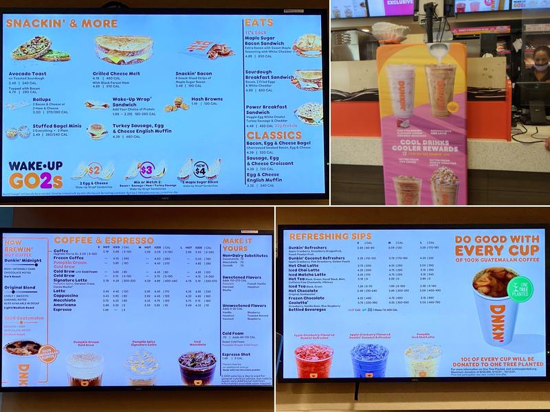 Dunkin' Menu