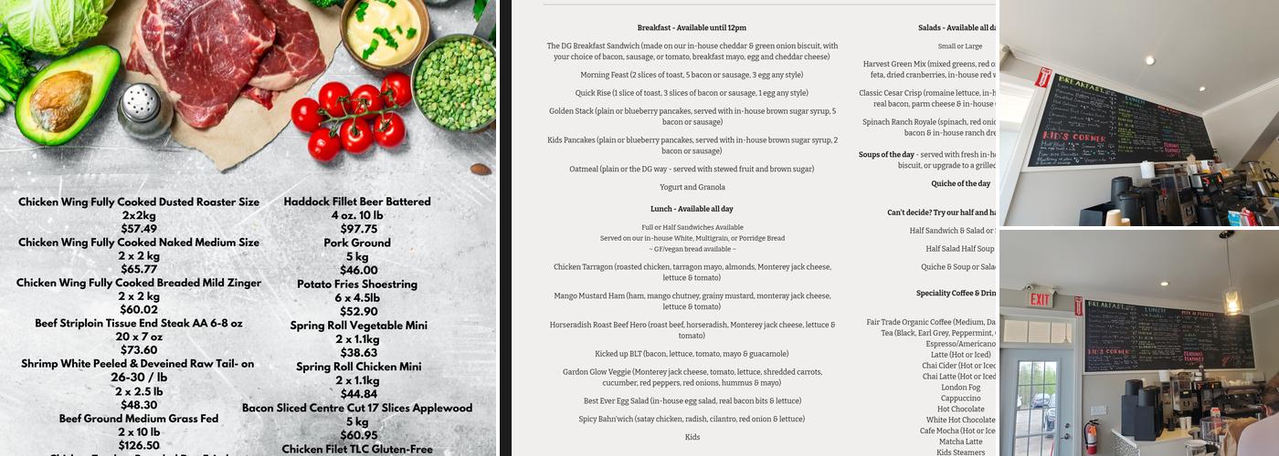 Dancing Goat Cafe & Bakery Menu