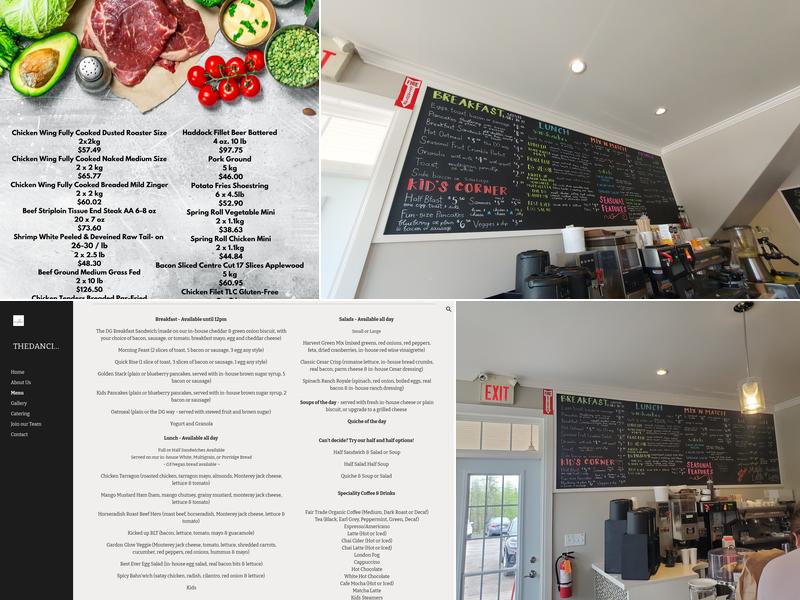 Dancing Goat Cafe & Bakery Menu