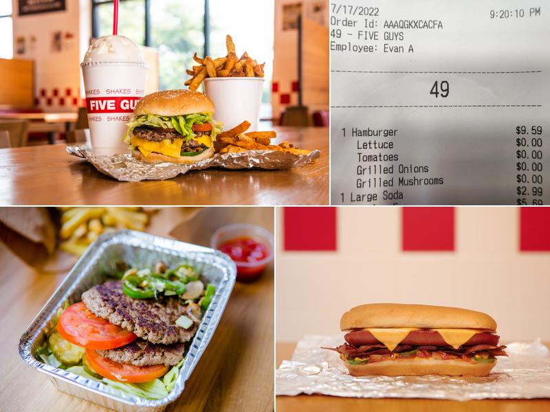 Five Guys Menu