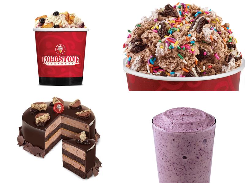 Cold Stone Creamery Menu