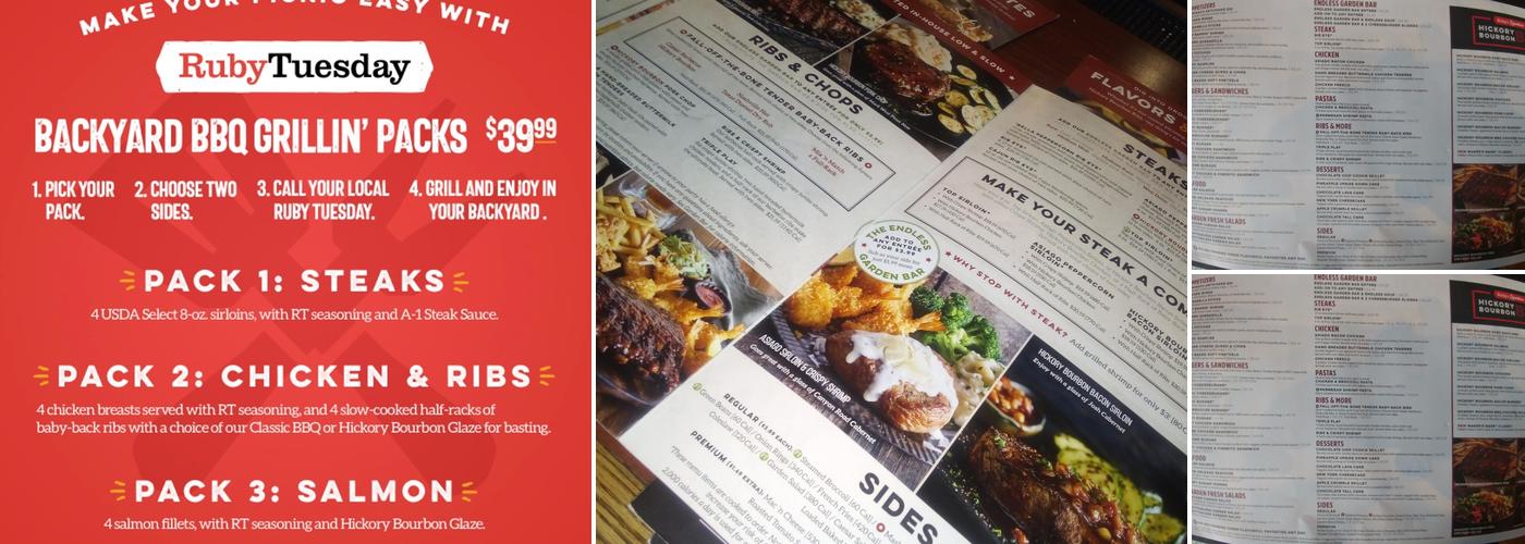 Ruby Tuesday Menu