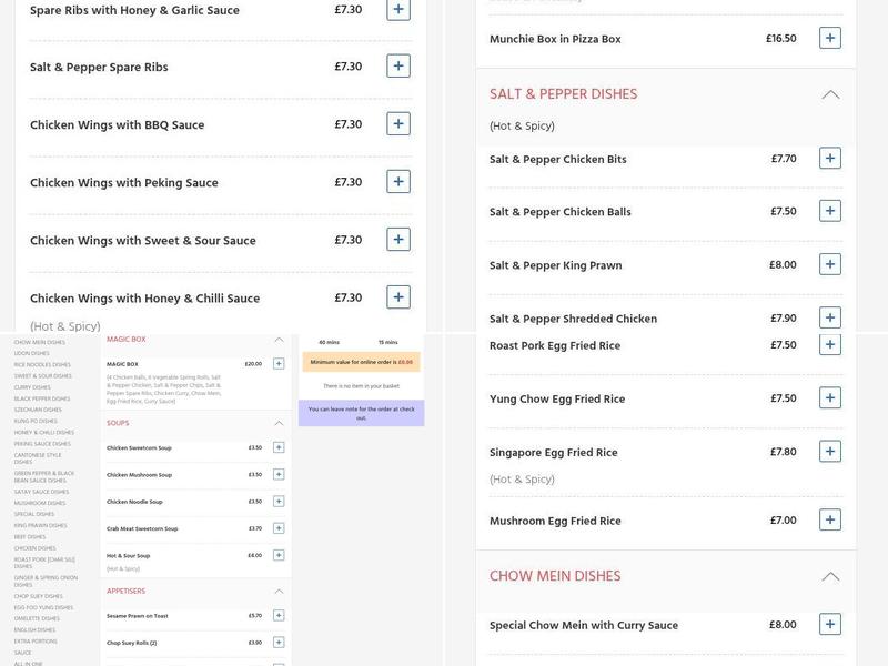 Ruby Garden Chinese Takeaway Menu