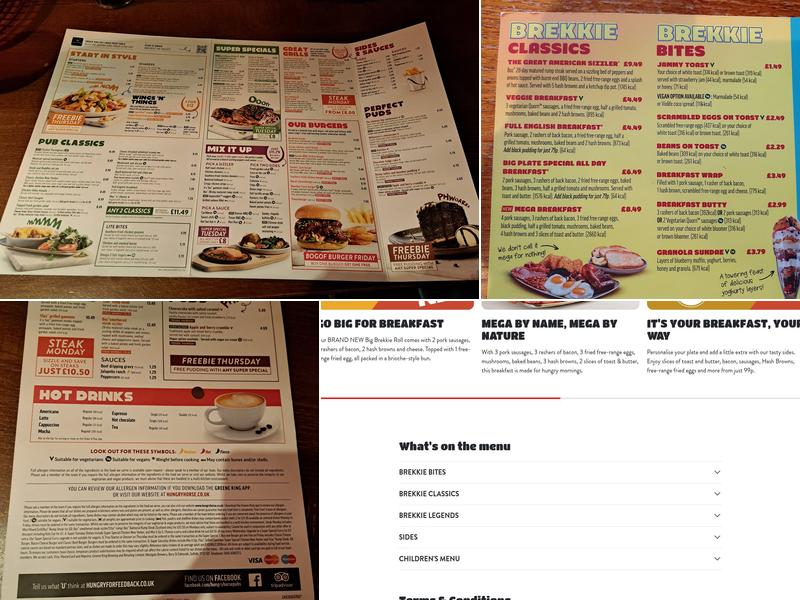 The Gretna Green Menu