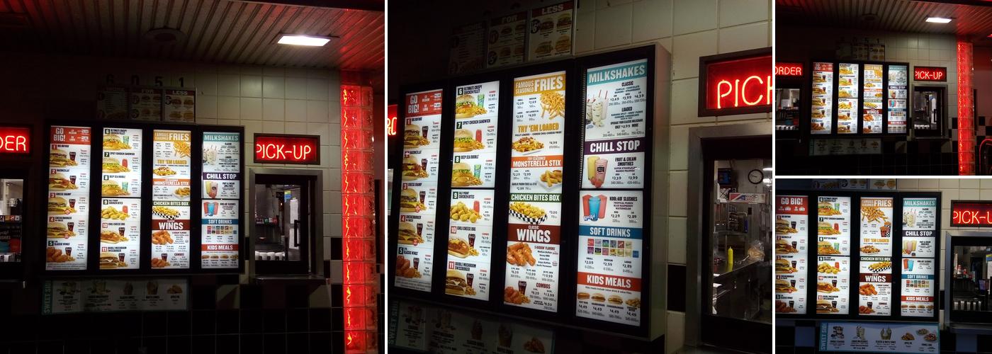 Checkers Menu
