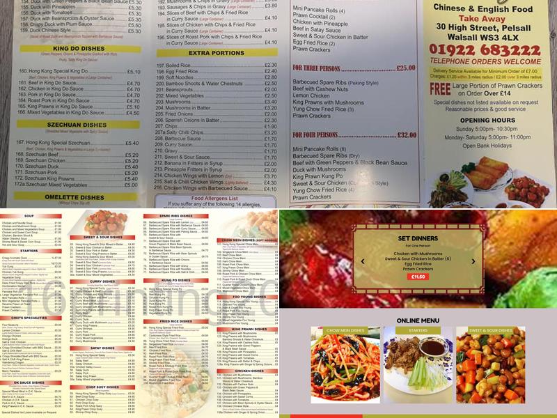 Hong Kong Delight Menu