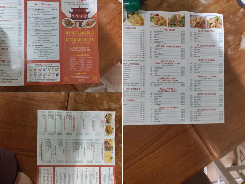 New Golden Delight Takeaway Menu
