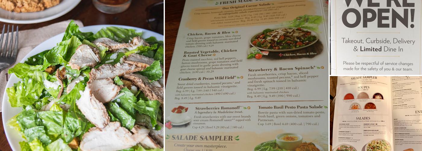 la Madeleine Menu