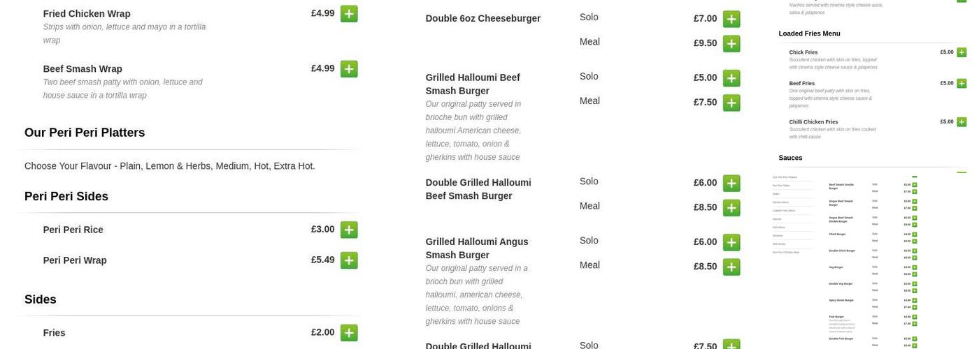 Smashed Burg 42 Menu