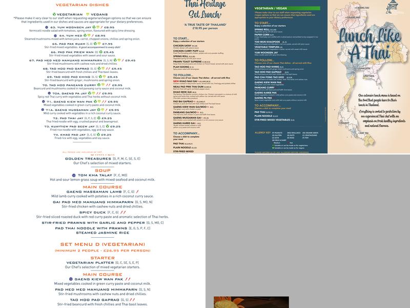 Baan Thitiya - Thai Cuisine Menu