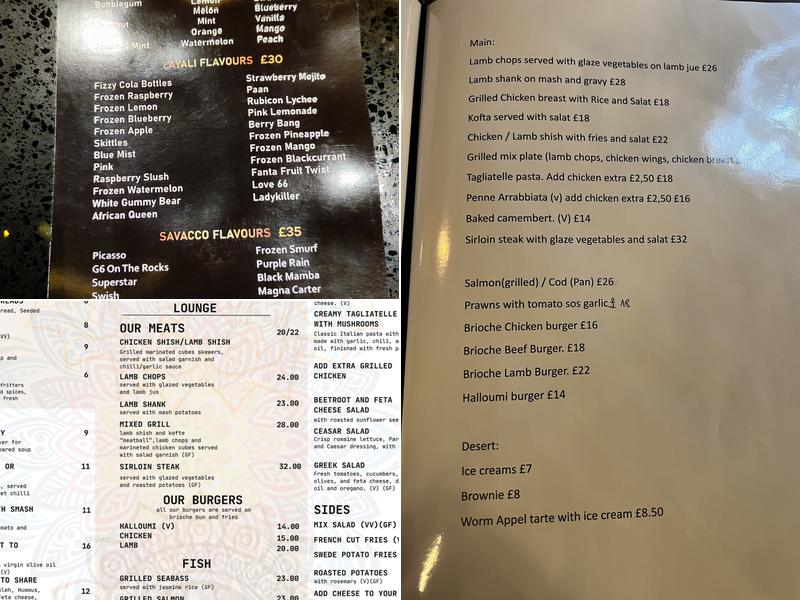 Mandala Restaurant and Lounge Menu