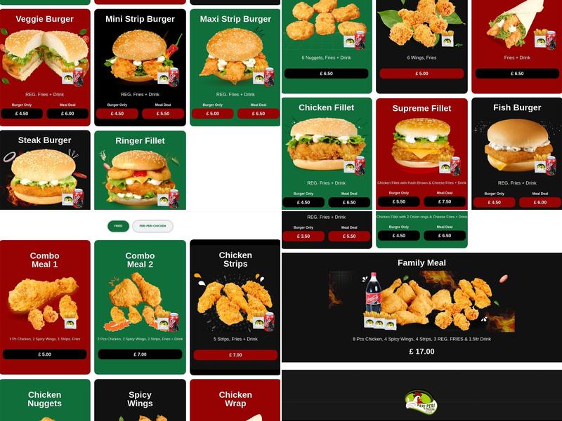 Peri Peri Chicken Original Menu