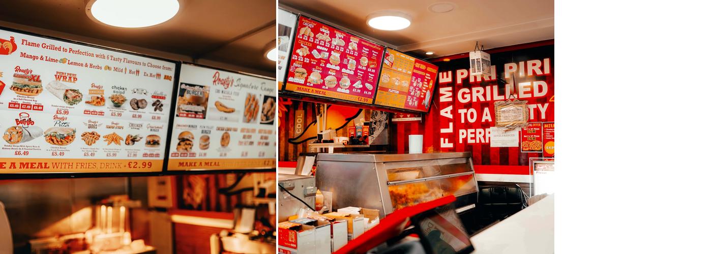 Roasty's Peri Peri Menu