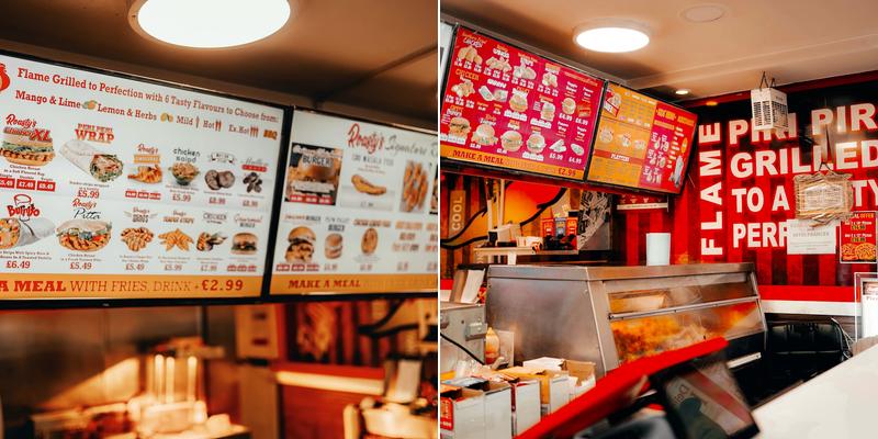 Roasty's Peri Peri Menu