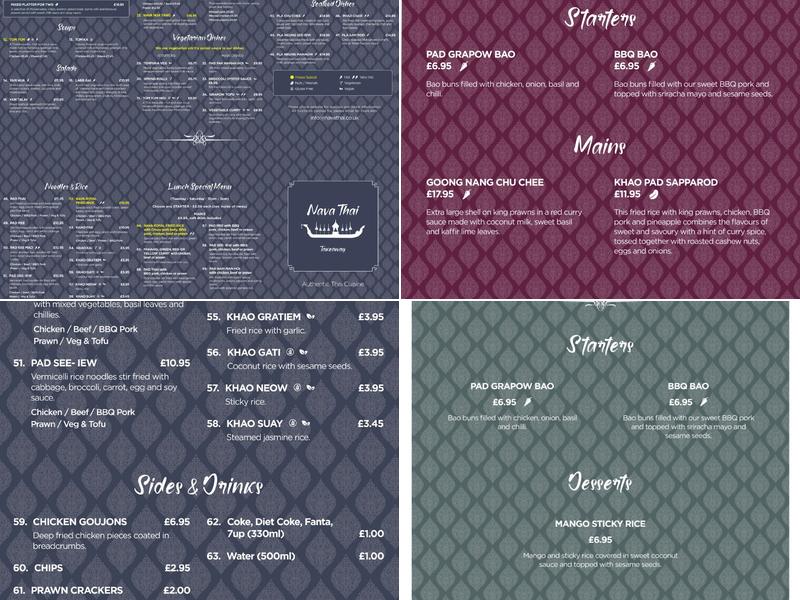 Nava Thai Menu