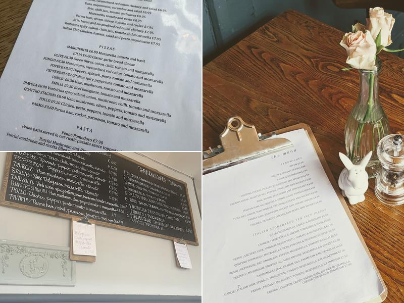 The Olive Stone Menu