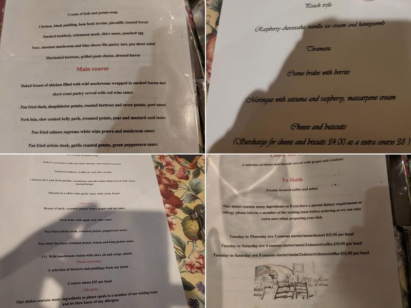 Mulberry Restaurant Menu