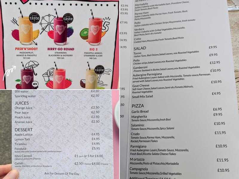 Massari Menu
