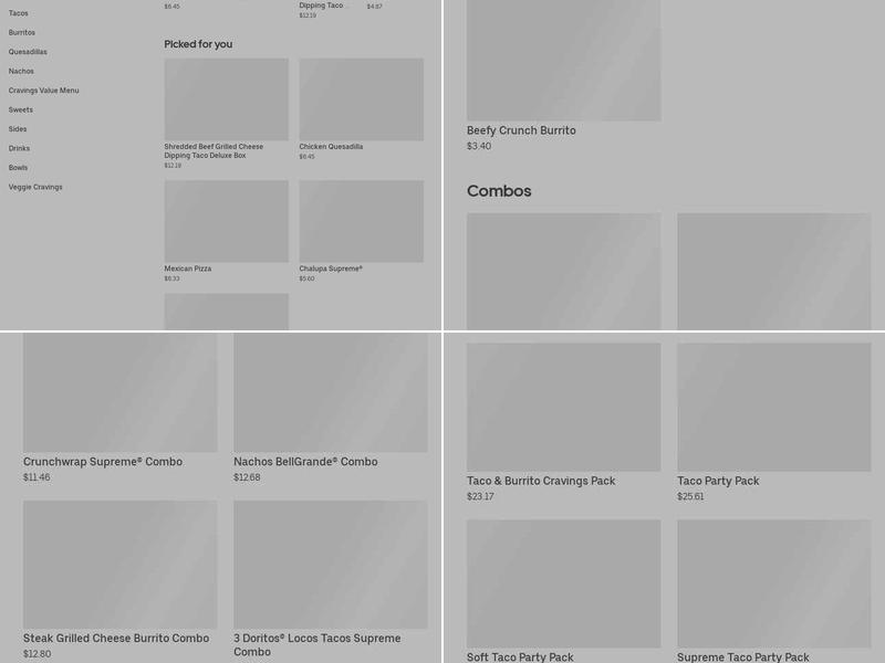 Taco Bell Menu