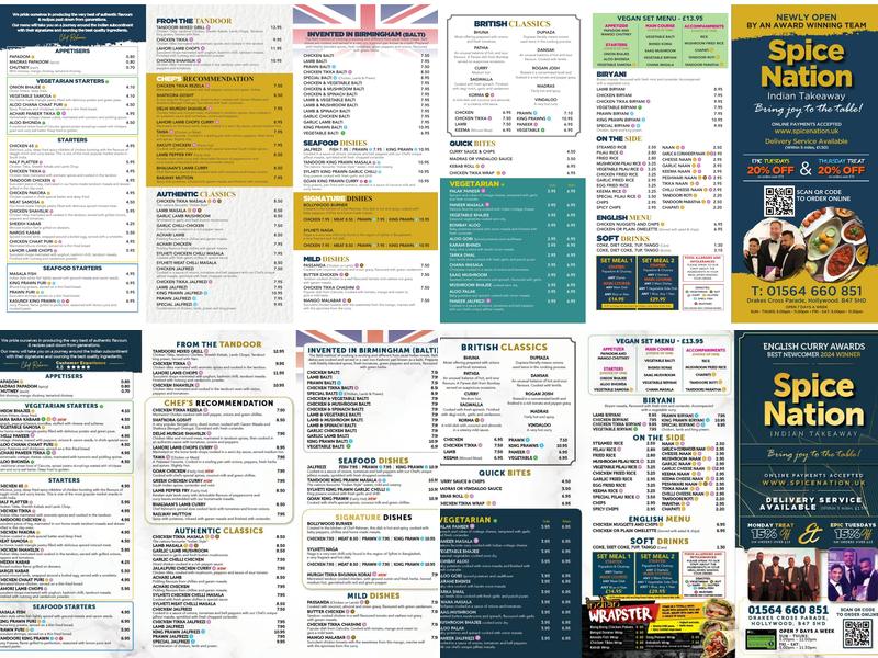 Spice nation Menu