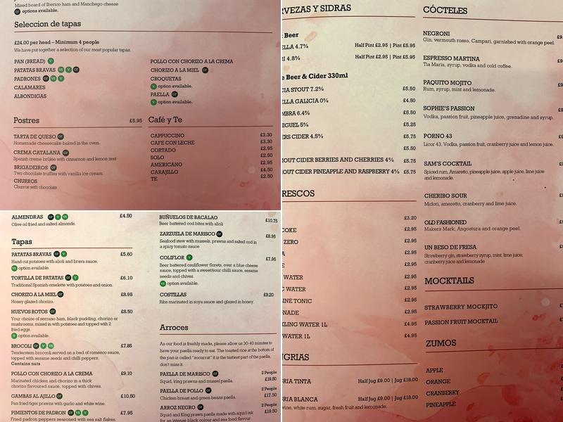 ViDa by Lorentes Menu