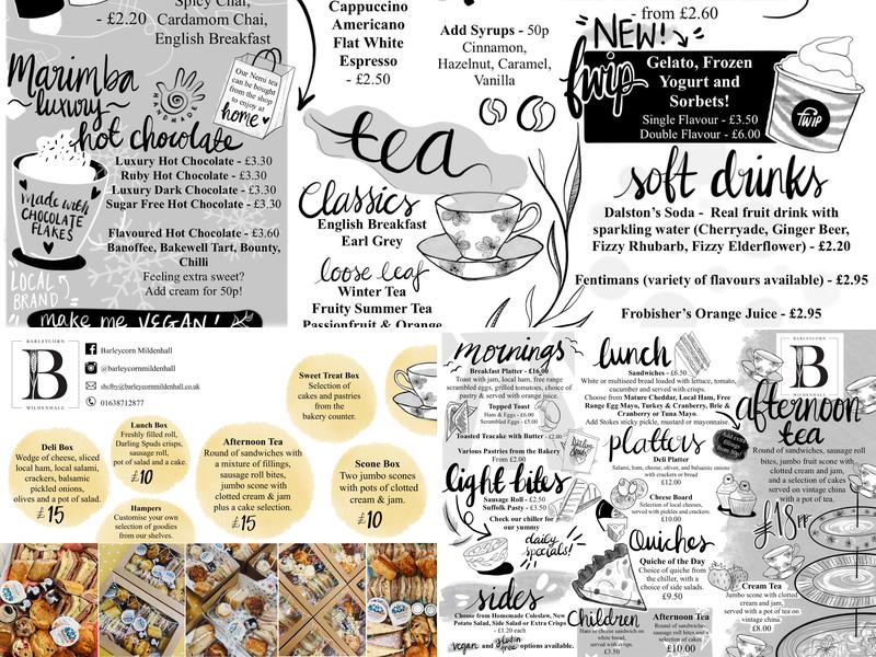 Barleycorn Mildenhall Menu