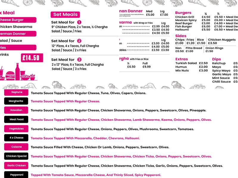 Relish Kebab House Menu
