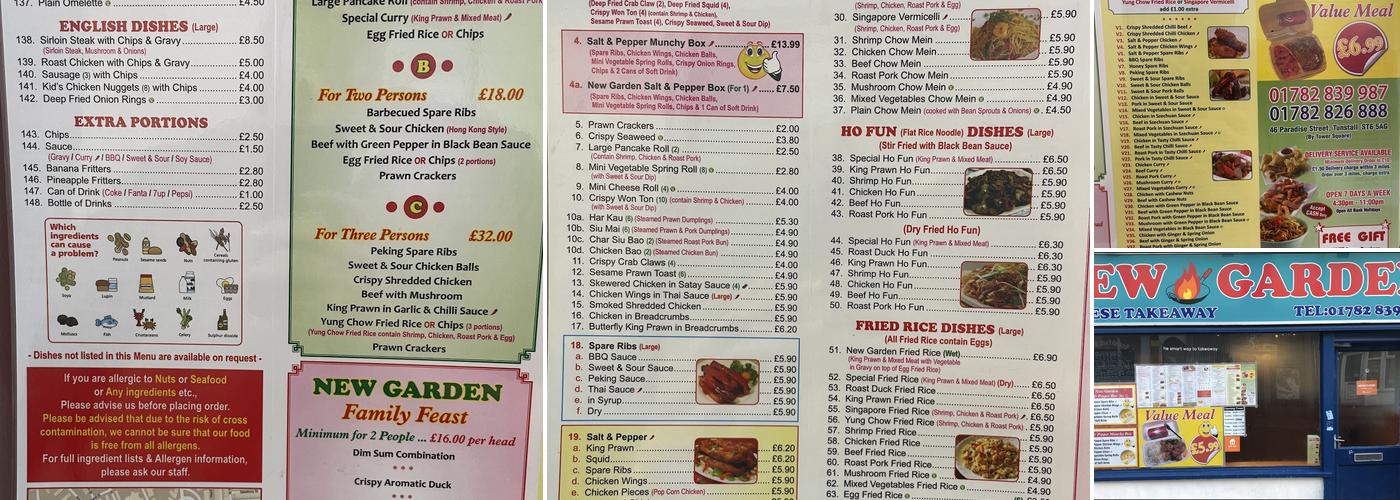 New Lucky Swallow Menu