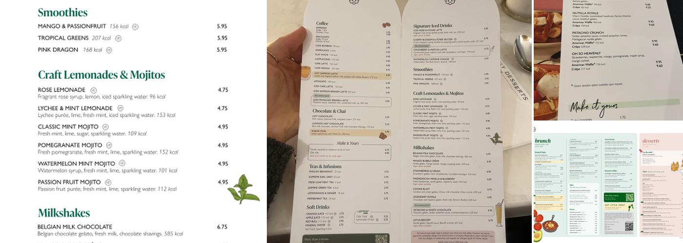 Heavenly Desserts Aberdeen Menu