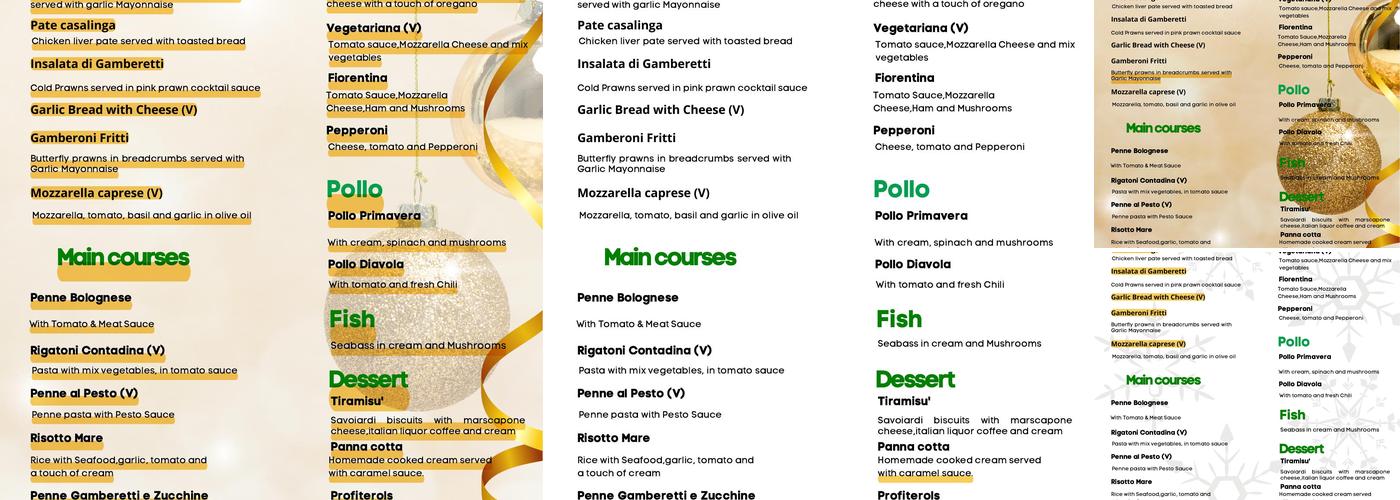 Taksim Mezze Grill Menu