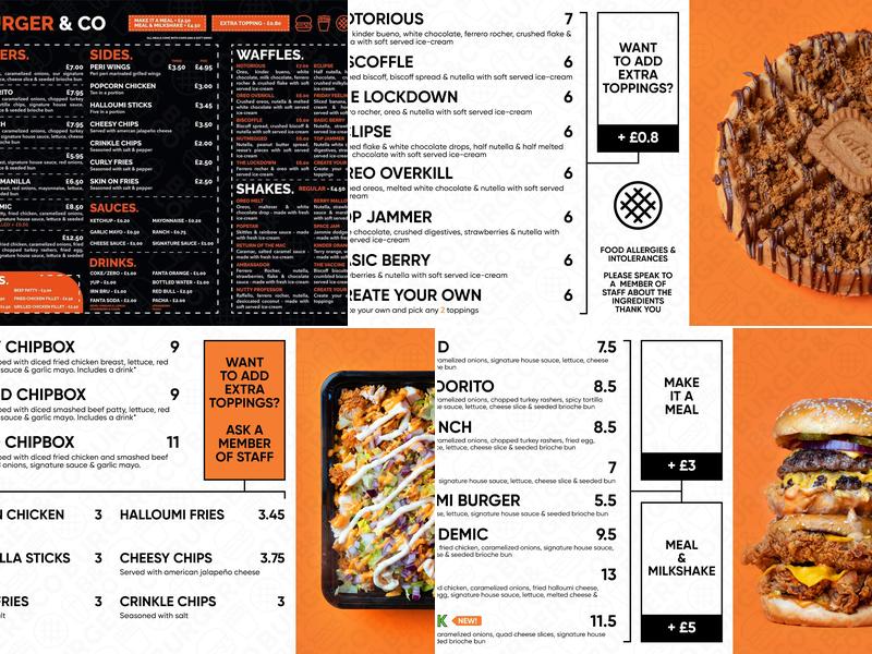Burger & Co Menu