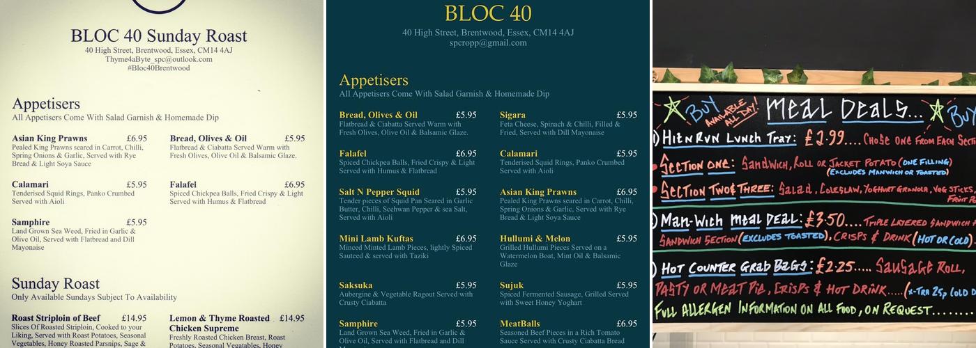 Thyme for a Byte Menu