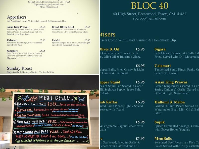 Thyme for a Byte Menu